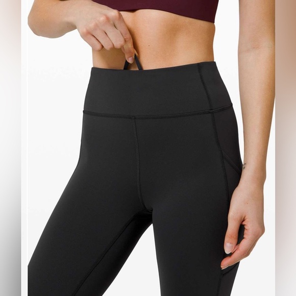 Lululemon Invigorate High-Rise Tight 25” Black Everlux Leggings Size 10 Pocket - Picture 4 of 10